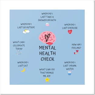 Mental Health Check Posters and Art